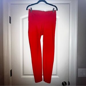 Old Navy High Waisted Powersoft Leggings Size Large in Tomato Red